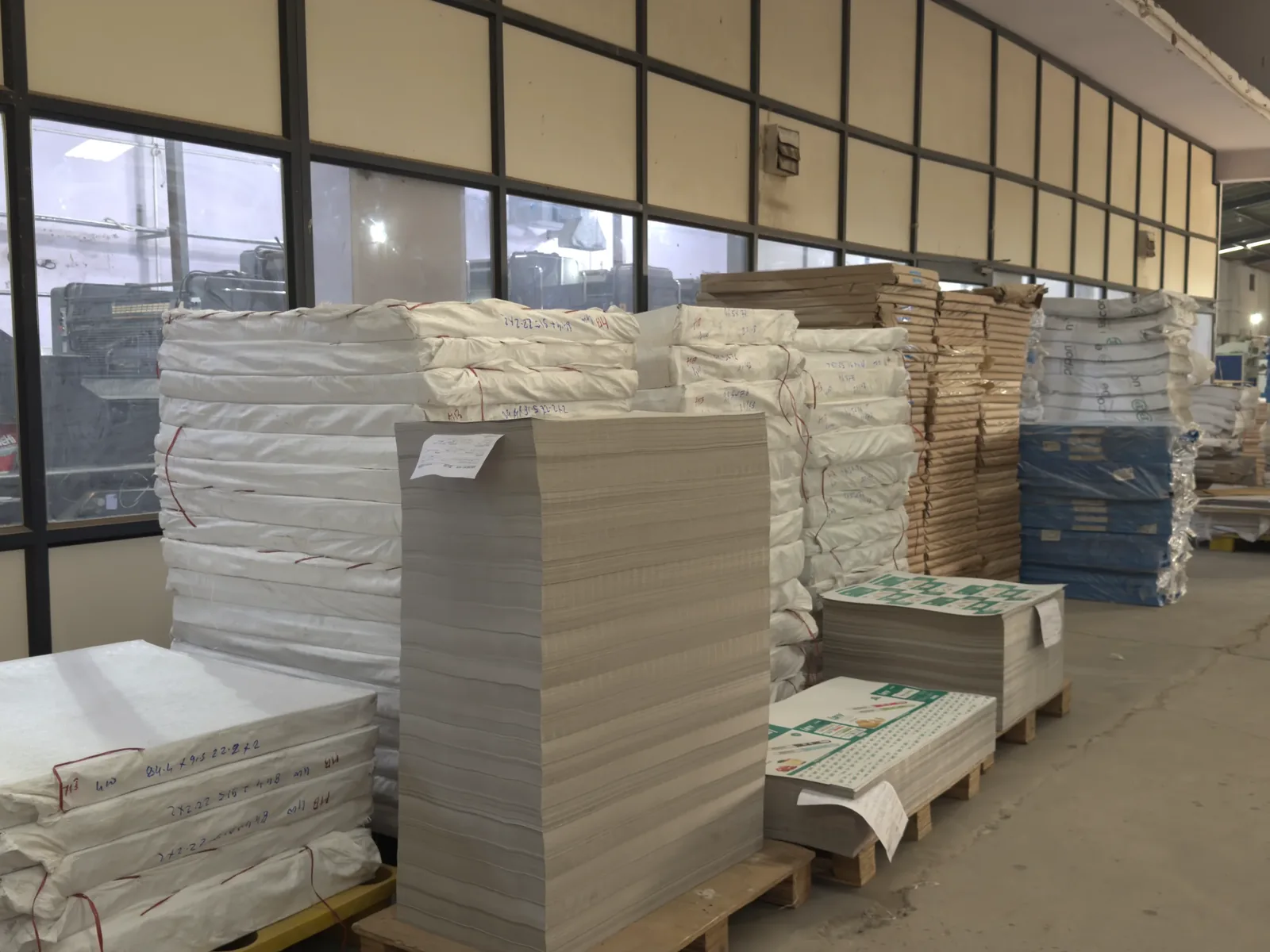 Paper stock prepared for printing