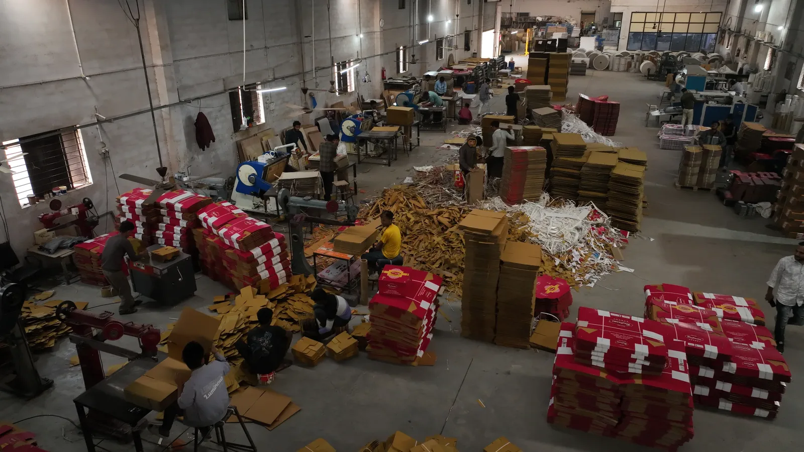 Inside the production floor